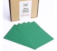 PresentFill® - Lot de 100 cartes postales vierges en papier - Vert émeraude - 210 g/m² - Format A6 - 105 x 148 mm - Pour personnaliser, écrire ou imprimer comme carton de bricolage