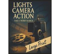 Presenting Huge Word Search Books for Adults Lights Camera Action Movie Edition 3000+ Movies Take 1: Full Page Word Puzzle Large Print Word Find For Easy Reading