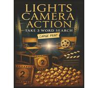 Presenting Huge Word Search Books for Adults Lights Camera Action Movie Edition 3000 Movies Take 3: Full Page Word Puzzle Large Print Word Find For Easy Reading