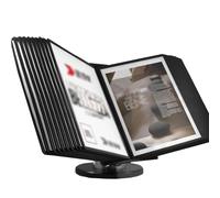 Présentoir 10-20 Pochettes Documents De Référence Et Catalogues - Support Kit Mural Document Métal, Organiseur Mural, Pour Consultation Et Présentation Documents(20 pages)