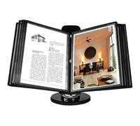 Présentoir 10-20 Pochettes Documents De Référence Et Catalogues - Support Kit Mural Document Métal, Organiseur Mural, Pour Consultation Et Présentation Documents(10 pages)