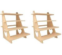 Présentoir 4 Étagères (Lot de 2)