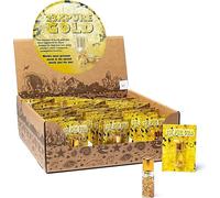 Présentoir 60 bouteilles avec feuille d'or pur -- 8 x 6 x 1 cm ; 10g