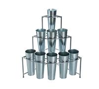 Presentoir + 9 Cache Pots - Atmosphera créateur d'intérieur