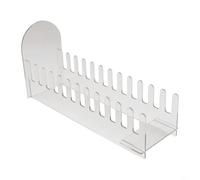 Présentoir à 12 emplacements en acrylique pour cartes postales et invitations, couleur transparente ou noire, organiseur de comptoir portable pour la maison, le bureau, le magasin, les salons, les