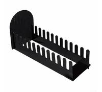 Présentoir à 12 étages en acrylique pour organiser cartes et autocollants, support portable transparent pour une présentation efficace dans les foires de vente au détail et d'artisanat (noir)