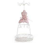 Présentoir à bijoux, Boucles d'oreilles Collier Bague Robe modèle Chaussures à talons Porte-bijoux (Grille de fer)