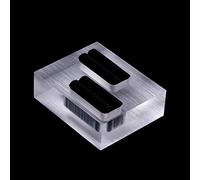 Présentoir à bijoux en acrylique transparent, d ' affichage de vitrine d ' anneau pour vitrine de salon, Base rectangulaire, accessoire photo, supports à bijoux pour spectacles, panneau perforé
