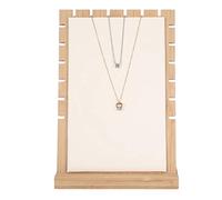Présentoir à bijoux en bois pour colliers, bracelets et pendentifs - Présentoir et durable pour un rangement organisé à la maison ou en magasin - Surface lisse, facile, 25 x 17,3 x 8,3 cm