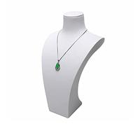 Présentoir à bijoux en cuir blanc buste collier présentoir salon porte-bijoux collier buste 3D collier organisateur bijoux présentoir bijoux présentoir bijoux présentoir bijoux (taille : 34c