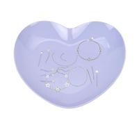 Présentoir à bijoux - Organisateur de bijoux | Bol à bijoux avec couvercle | Plat à bijoux en métal en forme | Assiette décorative | Support de bijoux | Support de boucles d'oreilles, plat à bijoux