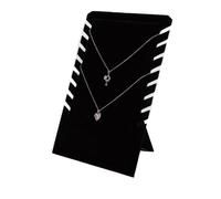présentoir à bijoux Présentoir de colliers en velours avec barre en T for colliers et pendentifs, vitrine de boutique