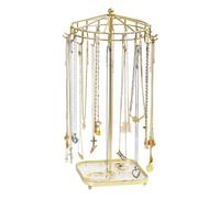 Présentoir à bijoux rotatif avec bras amovibles et rotation à 360°, organisateur de bijoux en acrylique durable pour colliers, bracelets, boucles d'oreilles, magasins de détail, décoration d'intérieur