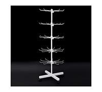 Présentoir à Bijoux Rotatif en Forme d'arbre - Présentoir Polyvalent for Colliers, Bracelets, Boucles d'oreilles, bagues et Porte-clés - Support de Rangement Mobile(White,5 Floors)