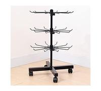 Présentoir à Bijoux Rotatif en Forme d'arbre - Présentoir Polyvalent for Colliers, Bracelets, Boucles d'oreilles, bagues et Porte-clés - Support de Rangement Mobile(Noir,3 Floors)