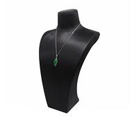 Présentoir à bijoux Similicuir noir bijoux chevalet collier affichage buste 3 dimensions support de bijoux collier pendentif chaîne bijoux buste support d'affichage for la maison chambre Support Bijou