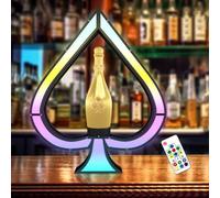 Présentoir À Bouteilles As De Pique, 7 Couleurs Réglables, Présentoir À Bouteilles De Champagne LED, Présentoir À Bouteilles De Vin Lumineux VIP, Pour Bar, Discothèque Et Soirée