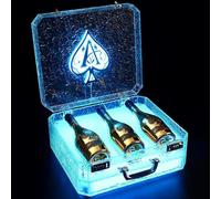 Présentoir À Bouteilles d'alcool Éclairé par LED Multicolore, Présentoir À Bouteilles LED Multicolore, pour Champagne Et Alcool, Présentoir en Acrylique pour Bar, Fête, Maison, Discothèque