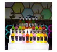 Présentoir à bouteilles de liqueur LED en acrylique - Étagère lumineuse pour organiser un bar élégant