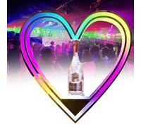 Présentoir à bouteilles lumineux à LED en forme de cœur pour présentation de champagne et liqueur dans les bars, hôtels, discothèques