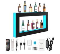 VEVOR Présentoir à Bouteilles Lumineux Étagère à Vins 121 cm pour Bar Domicile