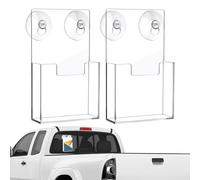 Présentoir à Brochures | 2 Pièces Porte-Documents en Acrylique à Ventouses Monté sur Mur,Support Pour Dépliants Transparent | pour Documents Bureau Magasin Commercial Résidentiel Salle de Classe