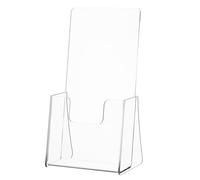 Présentoir à Brochures en Acrylique, Support Stable pour Prospectus | Visibilité Claire, Usage Polyvalent, pour Boutique et Accueil de Bureau, Finition Élégante et Portable