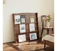Présentoir à Brochures Porte-revues Présentoir De Littérature sur Pied avec 3 Poches, Porte-Magazines Design Élégant pour La Maison et Le Bureau