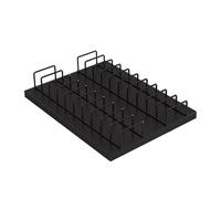 Présentoir à carreaux en métal noir - Support cascade de bureau pour porcelaine et carrelage de sol - Parfait pour les magasins de détail et les entrepôts - Solution de rangement peu encombrante