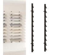 Présentoir à carrelage, présentoir d'échantillons pour parquet, grand support mural pour skateboard, présentoir métallique pour halls d'exposition, magasins de détail, salons(Nero,Depth:15.5cm(6.1in))