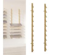 Présentoir à carrelage, présentoir d'échantillons pour parquet, grand support mural pour skateboard, présentoir métallique pour halls d'exposition, magasins de détail, salons(Gold,Depth:10.5cm(4.1in))