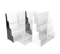 Présentoir à cartes en acrylique à trois couches fabriqué pour organiser et présenter des cartes de sport et de collection, avec un devant ouvert pour une manipulation sans effort des cartes