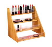 Présentoir À Cartes | Présentoir Organisateur En Bois Et Acrylique À 4 Niveaux,Organisateur De Cartes De Vœux - Pour Maison Lieu De Travail Mariage Anniversaire Fête Salon Professionnel Magasin De Dét