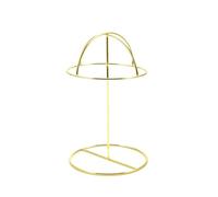 Présentoir à chapeaux de table en métal pour dessus de table, design délicat pour casquettes de baseball, rangement d'accessoires, taille unique, Comme décrit