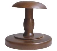 Présentoir à chapeaux en bois pour la maison et le magasin - 2 pièces, haut de 11,9 cm, hauteur 15 cm, parfait pour le baseball C, perruques, support de chapeau Slish Brown, nizer peu encombrant