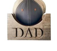 Présentoir à chapeaux, support de casquettes pour papa, rangement de casquettes de baseball, support en bois rustique, décoration de bureau à domicile, pour papa, grand-père