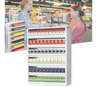 Présentoir À Cigarettes 3 4 5 6 7 Couches, Porte-étui À Cigarettes En Alliage D'aluminium, Support Mural For Magasin, Organisateur De Cigarettes Rectangulaire(44.5 * 15 * 60cm)