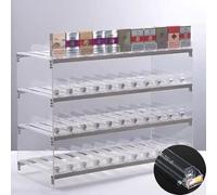 Présentoir à Cigarettes Automatique - Présentoir à Poussoir Transparent pour Commerce de détail, étui à Compartiments pour boîtes d'allumettes (Dimensions : 62,5 x 29 x 49,7 cm) - Solution d