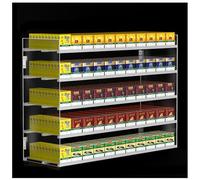 Présentoir à cigarettes - Distributeur automatique de cigarettes - Support pour tabac - Montage mural/de bureau - 4 étages - 10 colonnes