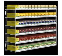 Présentoir à cigarettes - Distributeur automatique de cigarettes - Support pour tabac - Montage mural/de bureau - 4 étages - 10 colonnes