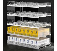 Présentoir à Cigarettes en Acrylique Transparent avec Poussoir Automatique, capacité de 10 Paquets, Dimensions : 32 x 27 x 50 cm - Idéal pour Les magasins, Les supérettes et Les Bureaux de t