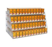 Présentoir à Cigarettes en Acrylique - Vitrine Murale/de comptoir à 3 Niveaux, Plateau Poussoir Automatique pour supermarchés et commerces de détail, idéal pour Les vendeurs de Cigarettes (7