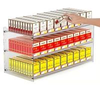 Présentoir à cigarettes mural automatique - Présentoir en acrylique avec plateau poussoir pour une présentation facile | Présentoir à cigarettes professionnel (74 x 27 x 80 cm) - Optimisez votre vis