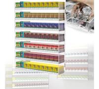 Présentoir à Cigarettes Mural en Acrylique avec Poussoir Automatique | Organisateur de comptoir pour commerces de détail | Solution de Merchandising Efficace pour Cigarettes et Produits du t