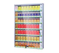 Présentoir à Cigarettes Mural, Support pour Poussoir à Cigarettes Automatique, Organisateur Transparent pour la Vente au détail de cigares, étagères de présentation pour Magasin, 60 x 6,7 x