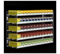 Présentoir à cigarettes - Organiseur à 4 couches pour les magasins de tabac, 11 colonnes de voiture, solution de rangement efficace pour un usage commercial