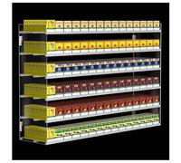 Présentoir à cigarettes - Organiseur à 4 couches pour les magasins de tabac, 11 colonnes de voiture, solution de rangement efficace pour un usage commercial