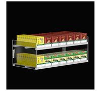 Présentoir à Cigarettes pour la Vente au détail étagères de présentation vitrine Murale/de Table Organisateur de Magasin présentoir à Poussoir Automatique Commercial pour 2 Niveaux et 7 colonnes