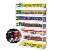 Présentoir à Cigarettes pour la Vente au détail étagères vitrine présentoir en S Poussoir Automatique épaisseur 10 Paquets boîte de comptoir Transparente 55 x 16 x 51 5 cm 38