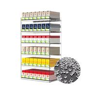 Présentoir à Cigarettes, présentoir à Cigarettes | Vitrine Automatique à Tabac avec étagères Transparentes | Présentoir Poussoir pour commerces de proximité (73,5 x 23,2 x 55 cm)